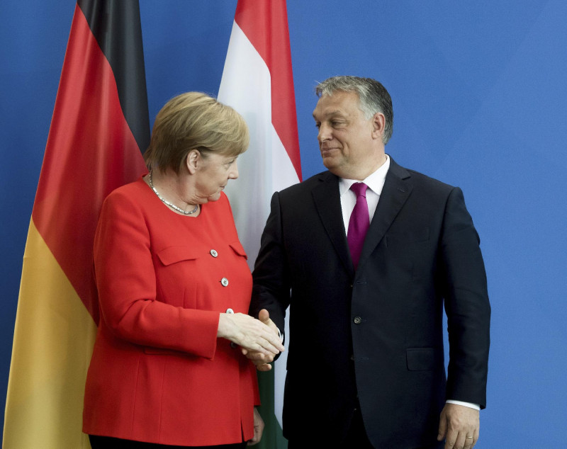 Orbán Viktor és Angela Merkel találkozója Berlinben 