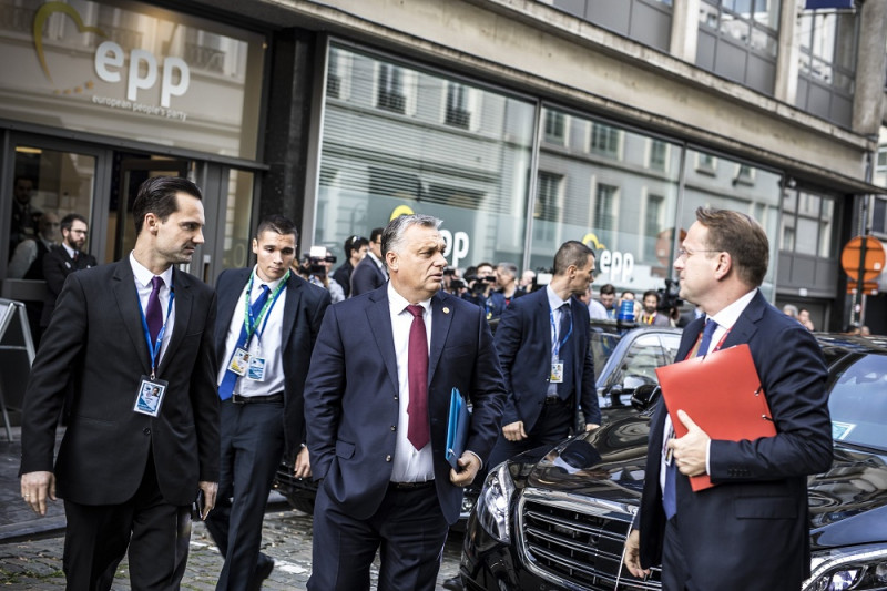 Orbán Viktor az EPP brüsszeli csúcstalálkozóján 