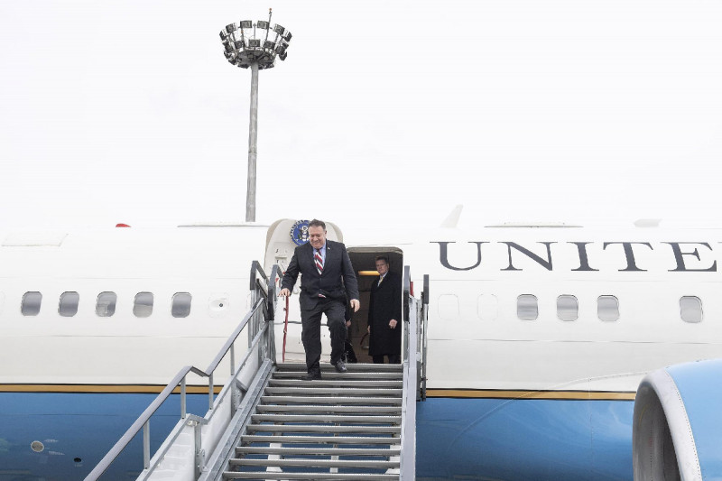 Mike Pompeo amerikai külügyminiszter Budapestre érkezett 