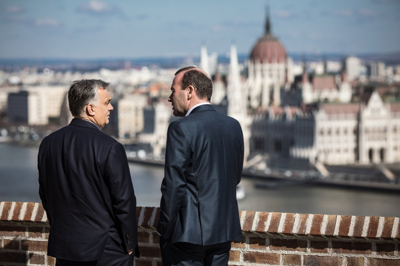 Orbán Viktor fogadta Manfred Webert