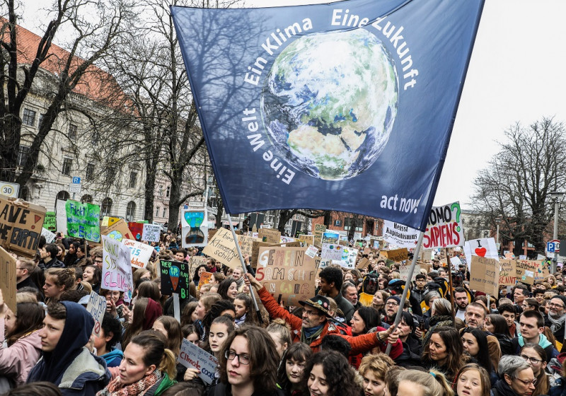 Tüntetés a klímavédelemért Berlinben