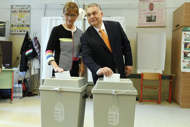EP-választás - Orbán Viktor szavaz  
