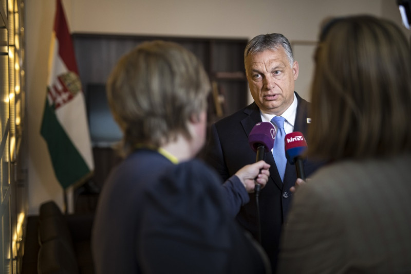 EU-csúcs Brüsszelben - Orbán Viktor