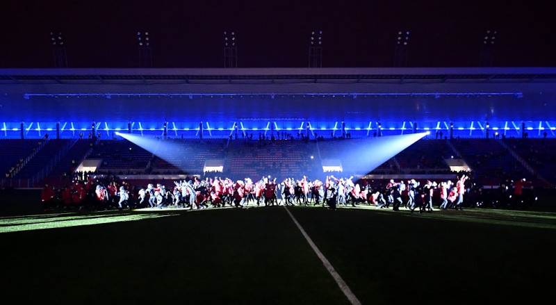 Avatóünnepség az új fehérvári futballstadionban