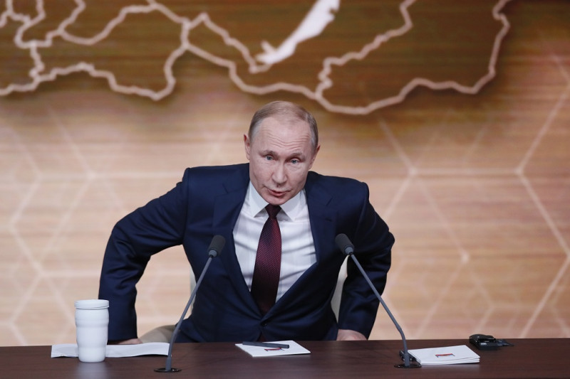 Putyin év végi sajtóértekezlete