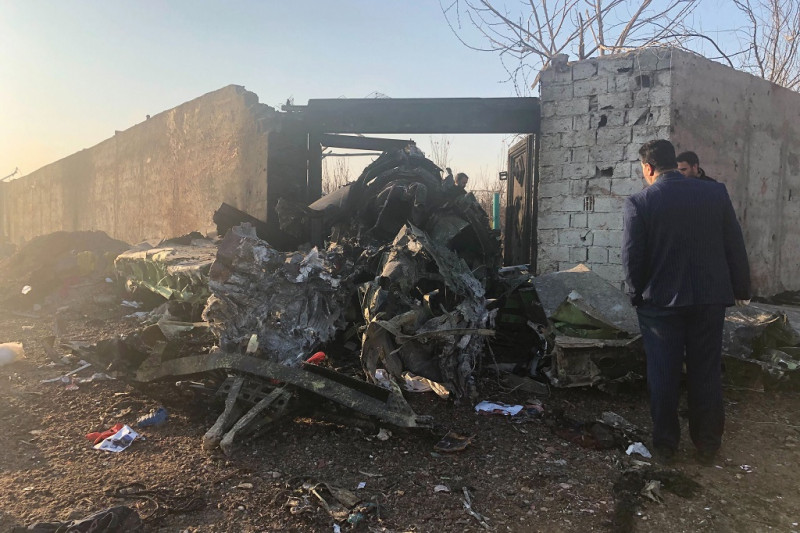 Lezuhant egy ukrán repülőgép Iránban 