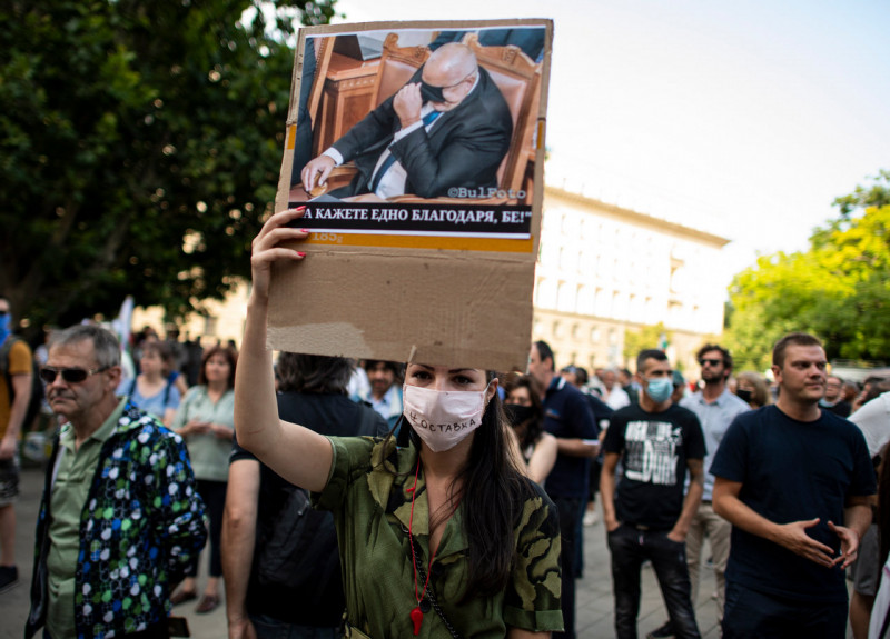 Tüntetés Bulgáriában